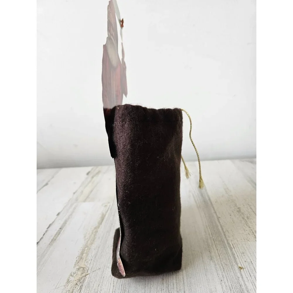 Vintage Santa cut out bag cardboard decor bottle holder Xmas‎ tree